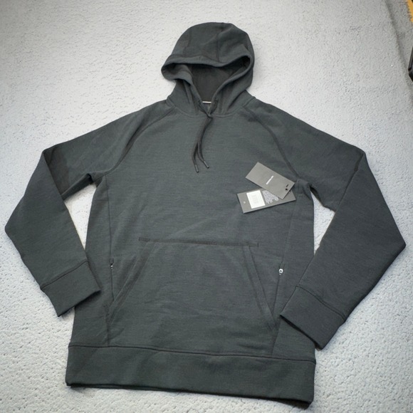 Ten Thousand Other - Ten Thousand Merino Tech Hoodie Mens Small Black Wool Popover Training Gorp NWT